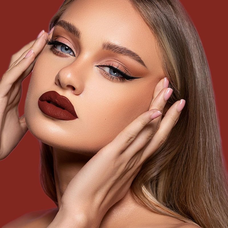 Depuplum Dark Red Lipstick - Matte Superstay Formula | Long Lasting, Smudgeproof, Cruelty-Free (DM18 Oxblood Red)