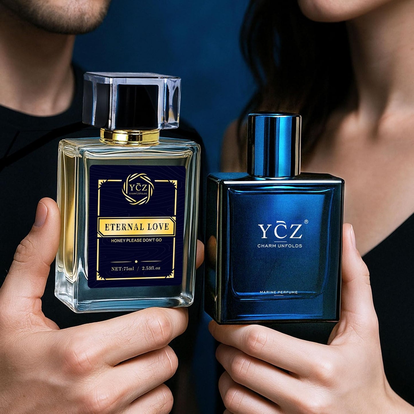 Ycz Cologne for Men - Long-Lasting Marine & Spicy Wood Fragrance | 1.7oz Sleek Bottle for Elegant Gifts