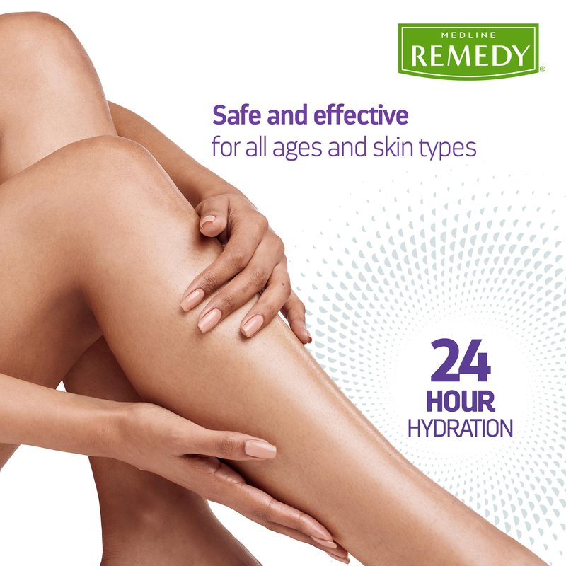 Medline Remedy Clinical Skin Cream, Vanilla Scent (4 fl oz), Moisturizing Face and Body Cream for All Ages, Paraben & Sulfate Free, Quick Absorbent Formula, Hypoallergenic Skin Moisturizer