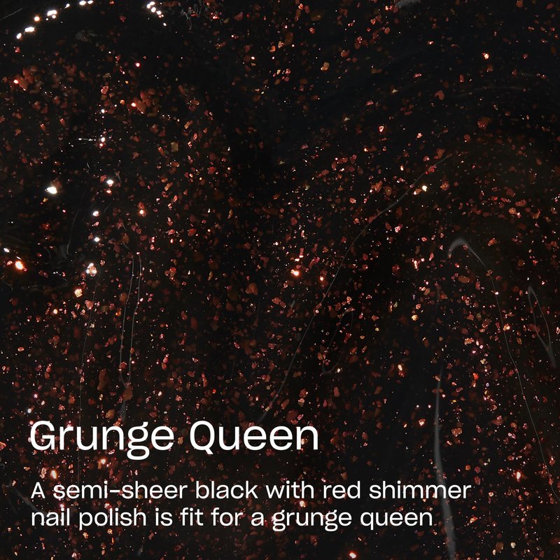 OPI Nail Lacquer Grunge Queen | Semi-Sheer Dark Red-Copper Shimmer Neutral Crème Chip Resistant Nail Polish | What's Your Mani-tude | Fall 2025