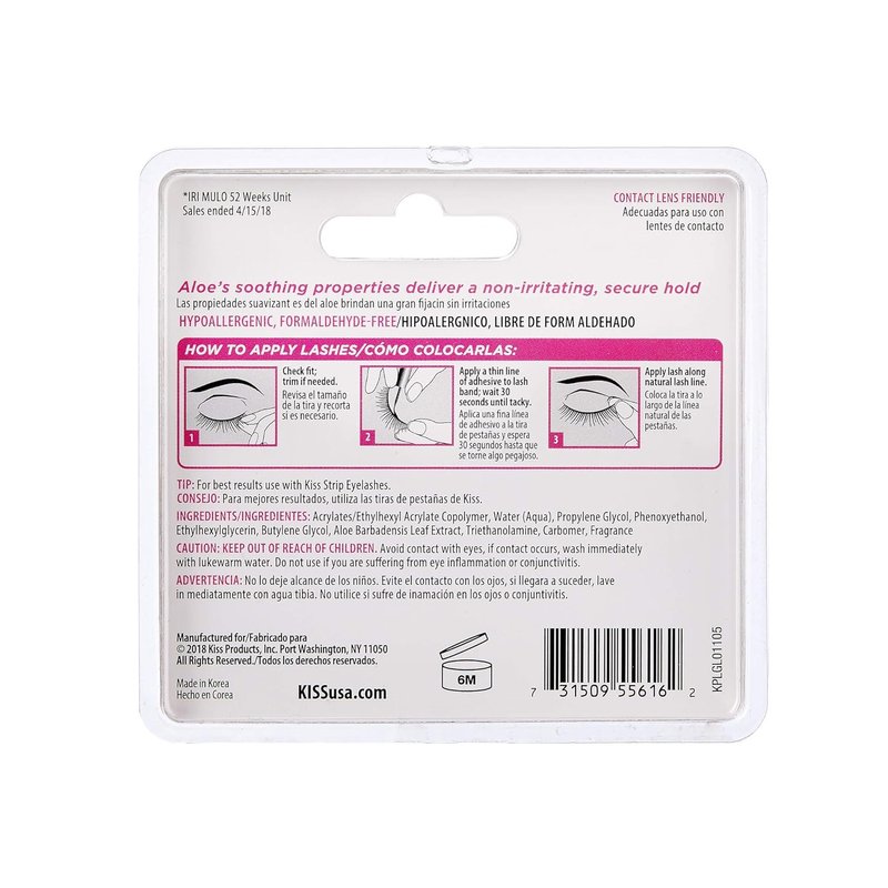 Kiss Strip Lash Adhesive Clear (4 Pack)