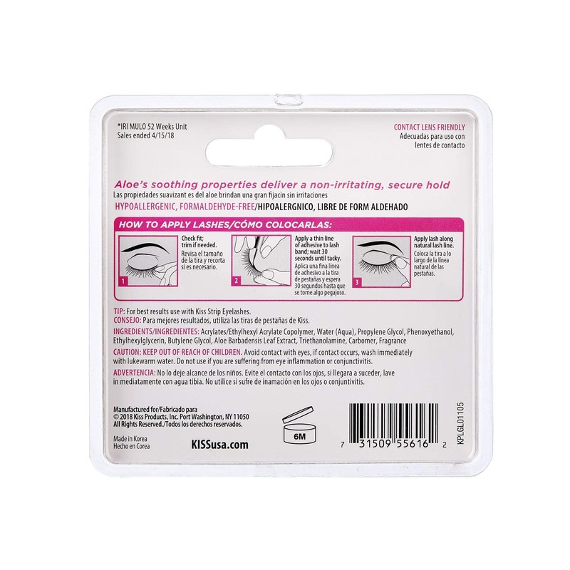 Kiss Strip Lash Adhesive Clear (2 Pack)