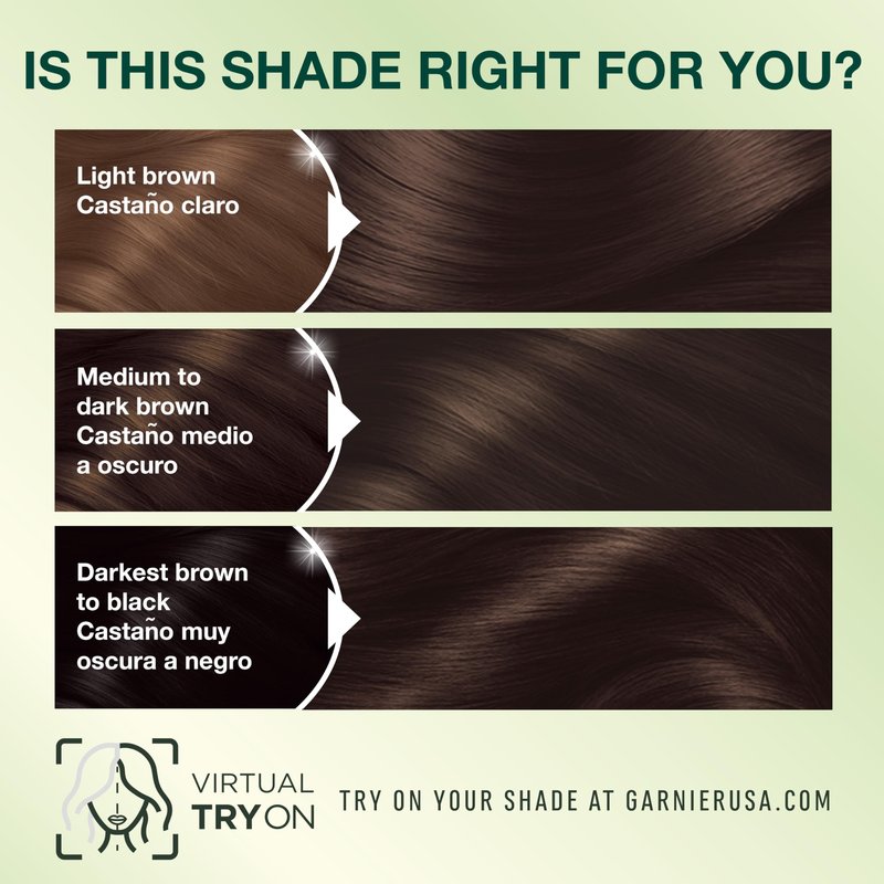 Garnier Nutrisse Ultra Crème Hair Color, Permanent Hair Dye with 100% Gray Coverage, Vegan & Cruelty-Free, 40 Dark Brown (Dark Chocolate), 2 Count