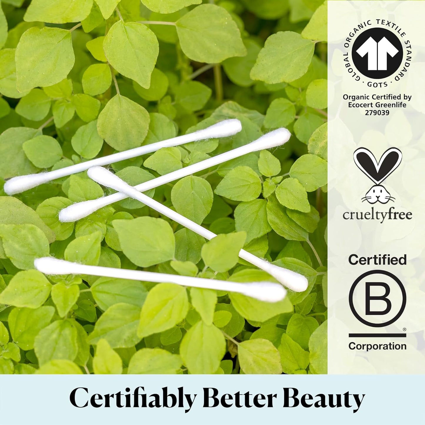 Sky Organics - Organic Cotton Swabs - Ultra Soft Tips, Hypoallergenic & Durable - 500 Count