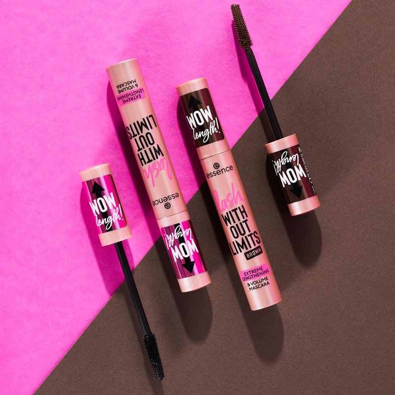 essence | Lash Without Limits Extreme Lengthening & Volume Mascara (02 | Brown) | Volumizing & Lengthening | Vegan, Cruelty Free & Paraben Free