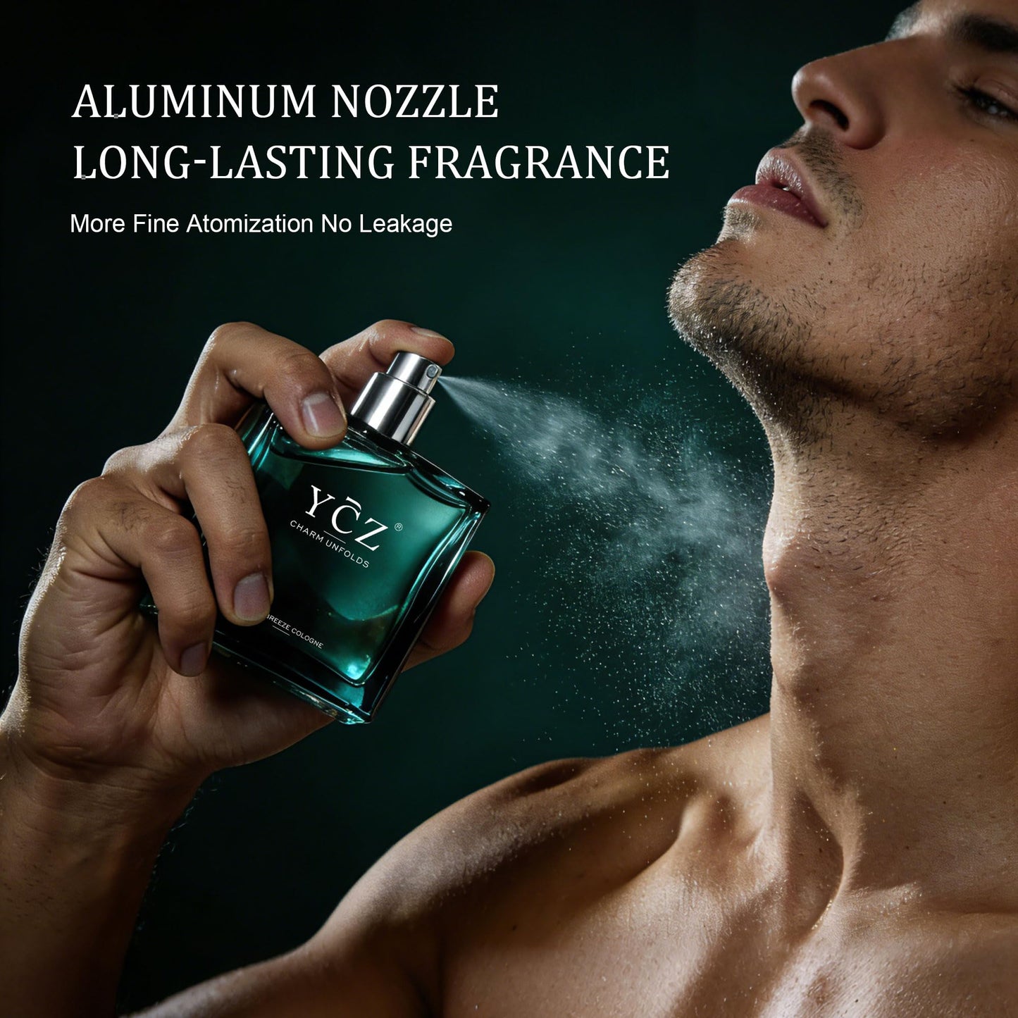 YCZ JADE BREEZE Cologne for Men – Aromatic Citrus Fragrance with Lemon, Verbena & Fresh Tea Notes, Amber & Musk Base, Long-Lasting Eau de Parfum Showcasing Unique Taste for Daily Wear, Office & Casual
