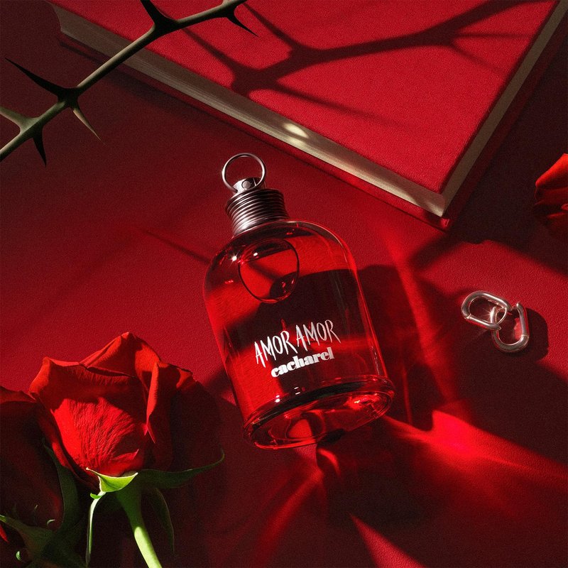 Cacharel Amor Amor, Eau de Toilette for Women, Floral, Ambery, Fruity With Notes of Jasmine & Vanilla, 3.4 Fl. Oz.