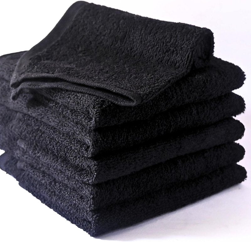 Cotton Wash Cloths - Soft Absorbent 100% Cotton Shower & Face Towels | 12" x 12" | 6 Pack