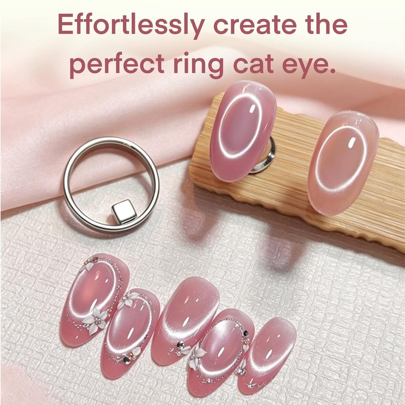 Cat Eye Nail Magnet Tool - Ring-Shaped Design for Stunning Nail Art | 3 Pcs Set