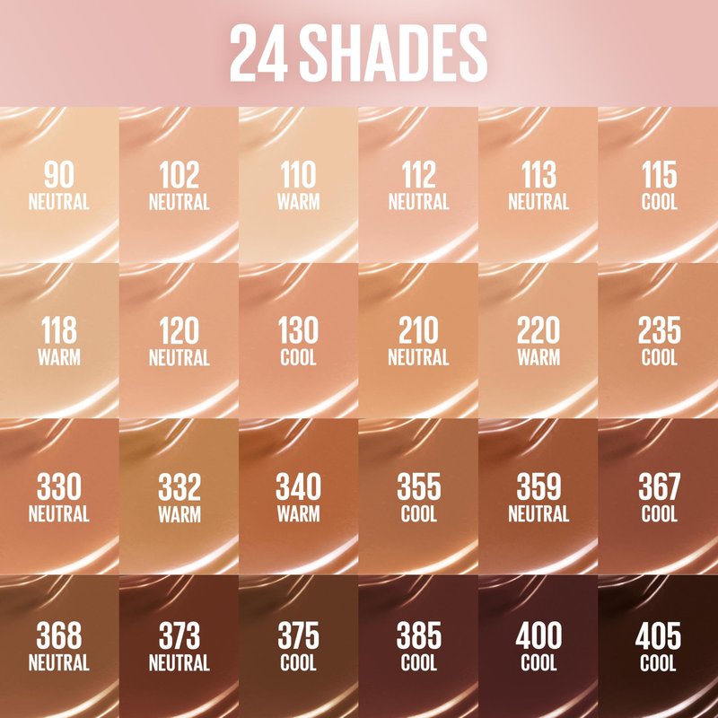 Maybelline Lifter Plump & Glow Foundation, Liquid Foundation with 2% Niacinamide + Hyaluronic Acid, Plumping and Brightening Face Makeup, 120, 1 Count