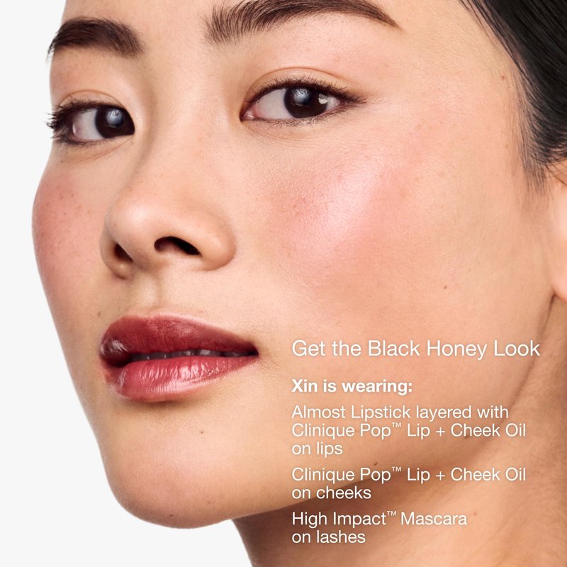 Clinique Black Honey Collection | Almost Lipstick, Pop Plush Lipstick, Mascara, Lip + Cheek Oil + Gel Eyeliner