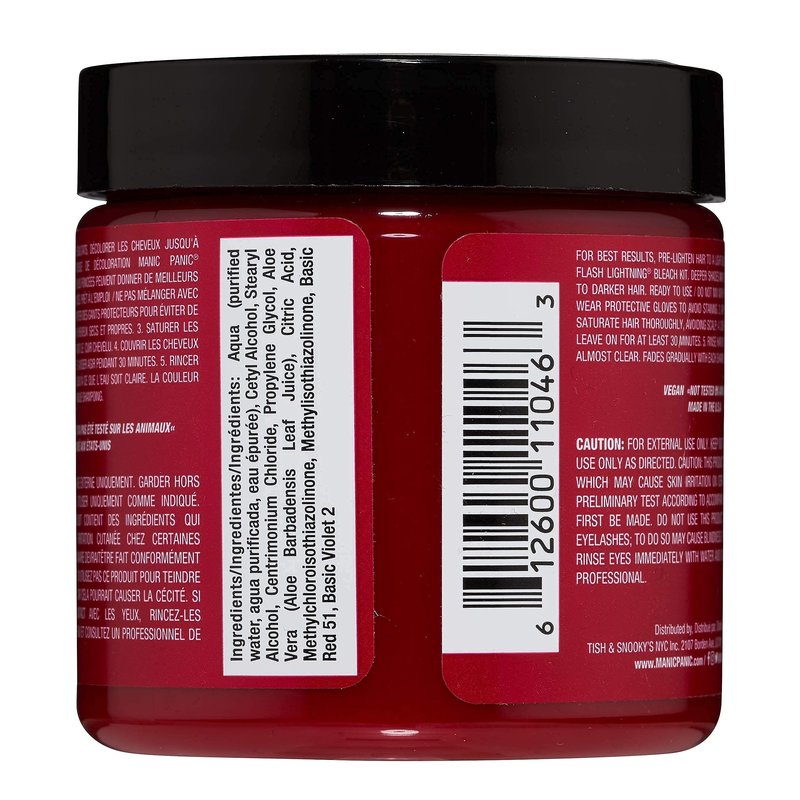 MANIC PANIC Classic Cleo Rose Semi Permanent Hair Color - Warm Magenta Pink Hair Dye for Women & Men That Lasts 4-6 Weeks - Vegan, Ammonia & Cruelty-Free - Create & Mix Custom Shades (4oz / 3pk)
