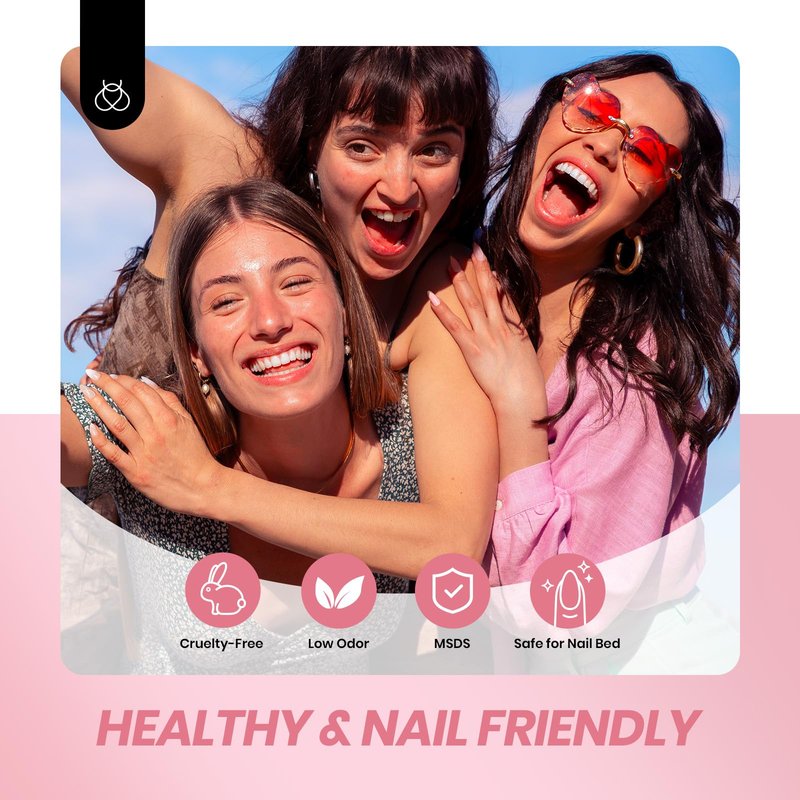 Beetles Nude Gel Nail Polish Set - 6 Colors Jelly Gel Polish Kit Nude Pink Neutral Nail Art Design Sheer Translucent Gel Nail Kits Soak Off Uv Nail Lamp Cured Nail Manicure Gift for Women