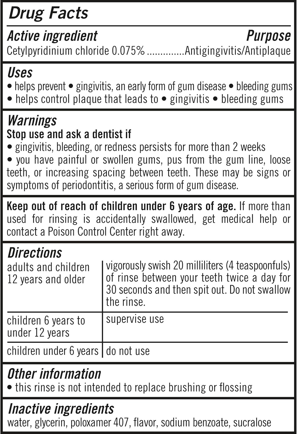 TheraBreath Plaque Control Oral Rinse - Antigingivitis Mint Formula, Alcohol-Free | 16 Fl Oz (Pack of 2)