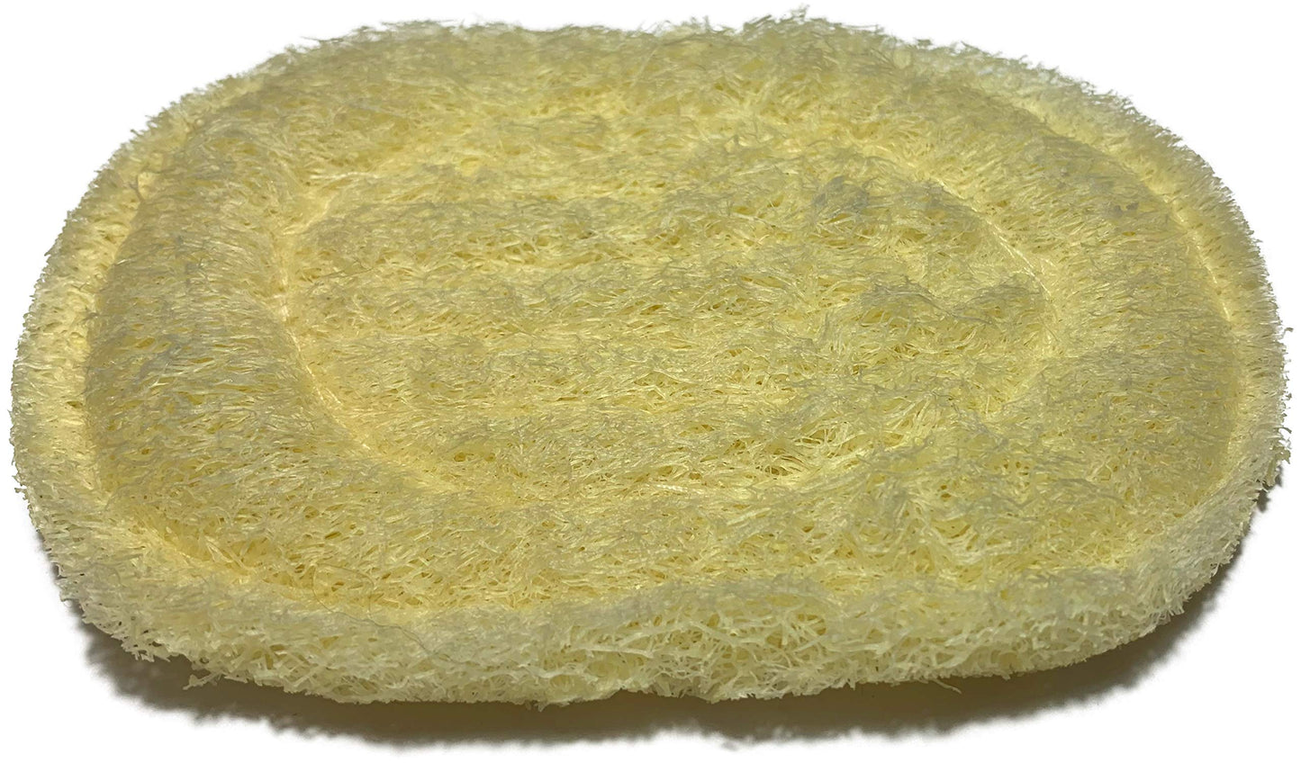 6PCS 100% Natural Exfoliating Loofah Multi-Function Soap Saver Bundle - Shower Scrubber Sponge Bath Brush - Soap Dish Soap Holder Accessory - Soap Mat Filling Piece - Pouch Holder for Shower Bath
