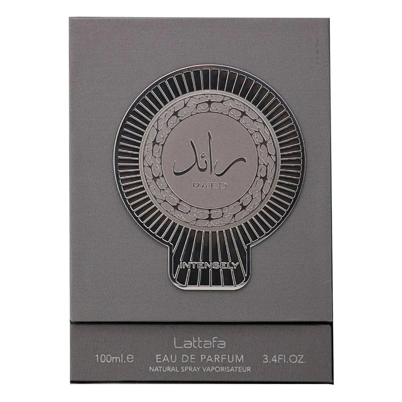 Lattafa Ra'ed Intensely – Citrus, Spicy, Amber, Woody – Eau de Parfum Spray Long-Lasting Fragrance for Unisex, 3.4 Ounce / 100 ml