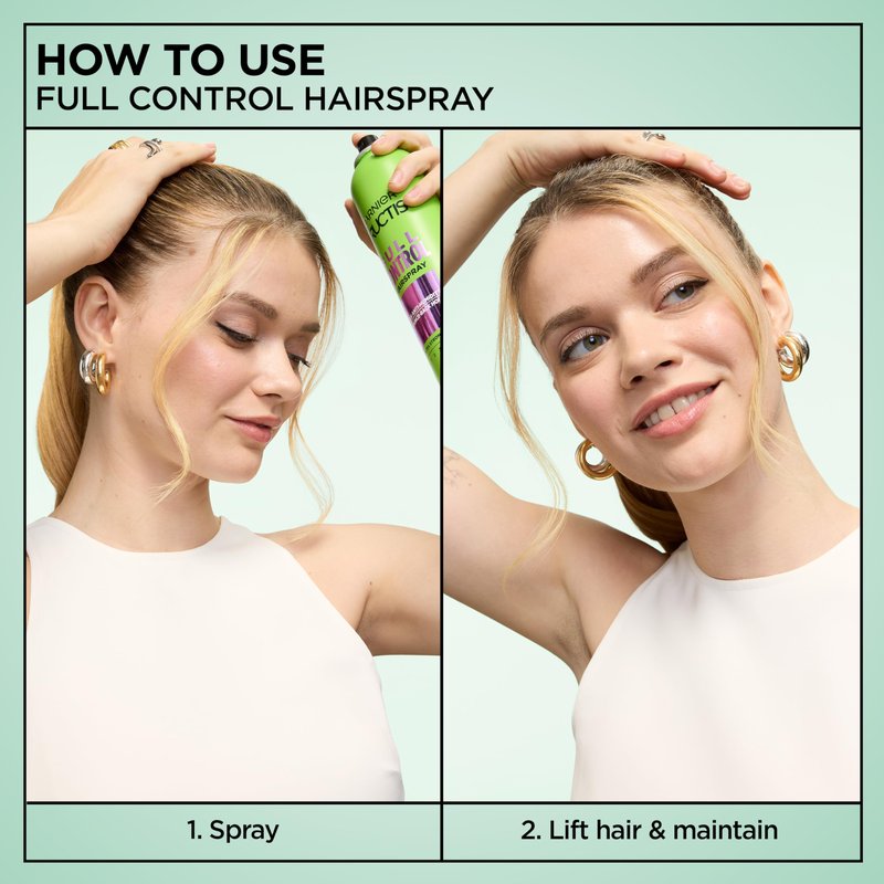 Garnier Fructis Style Full Control Anti-Humidity Hairspray, Ultra Strong Hold, 8.25 oz.