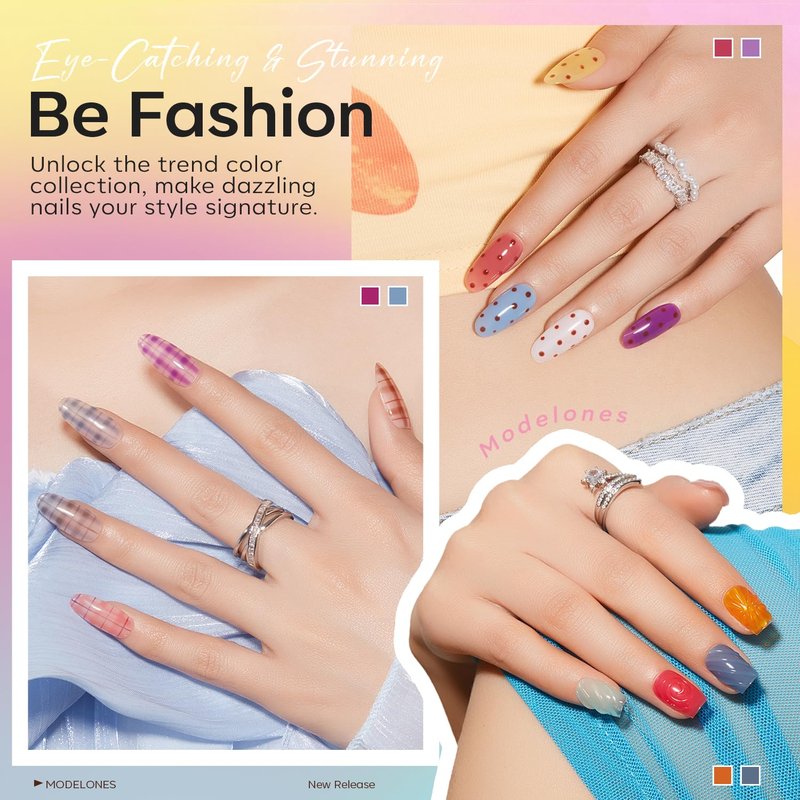 32 PCS Gel Nail Polish Set - 28 Colors Jelly Nude Polish with No Wipe Base Coat & Top Coats | Translucent Pink, White, Brown