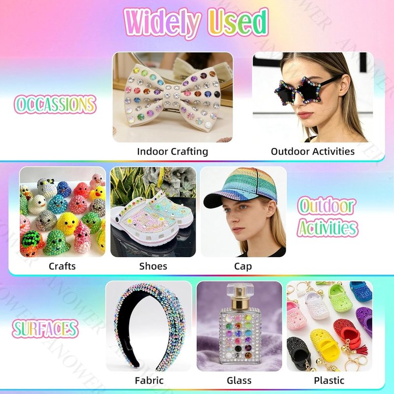 Jelly Flatback Rhinestones Bedazzling Kit - 18,000 Pcs 3mm Resin Gems for Crafting, Nails, Makeup & DIY Projects
