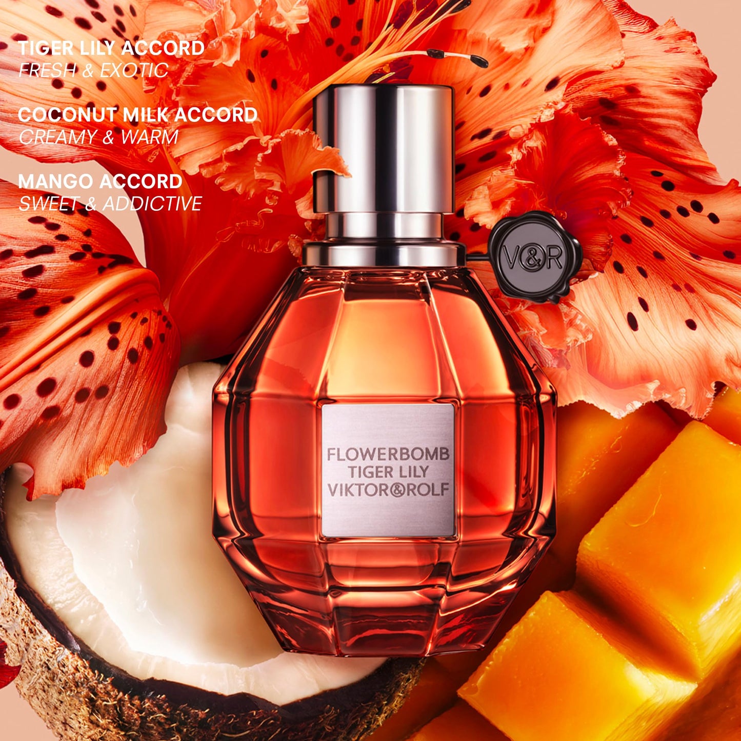 Viktor&Rolf - Tiger Lily Eau de Parfum - Women's Perfum - Floral, Ambery, & Fruity - With Notes of Coconut & Mango - 1.7 Fl Oz