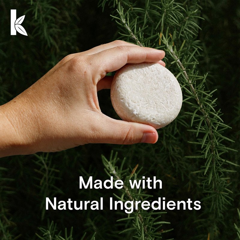 Seek Bamboo | Rosemary Shampoo Bar - Invigorating & Nourishing, SLS-Free, All-Natural Haircare, Plastic-Free, Vegan, Eco-Friendly Shampoo for Healthy Scalp & Hair | Shampoo Bar with Jojoba Oil