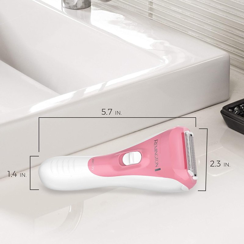 Remington WDF4821US Electric Shaver - Smooth & Silky 3-Blade Cordless Foil & Bikini Trimmer | Pink