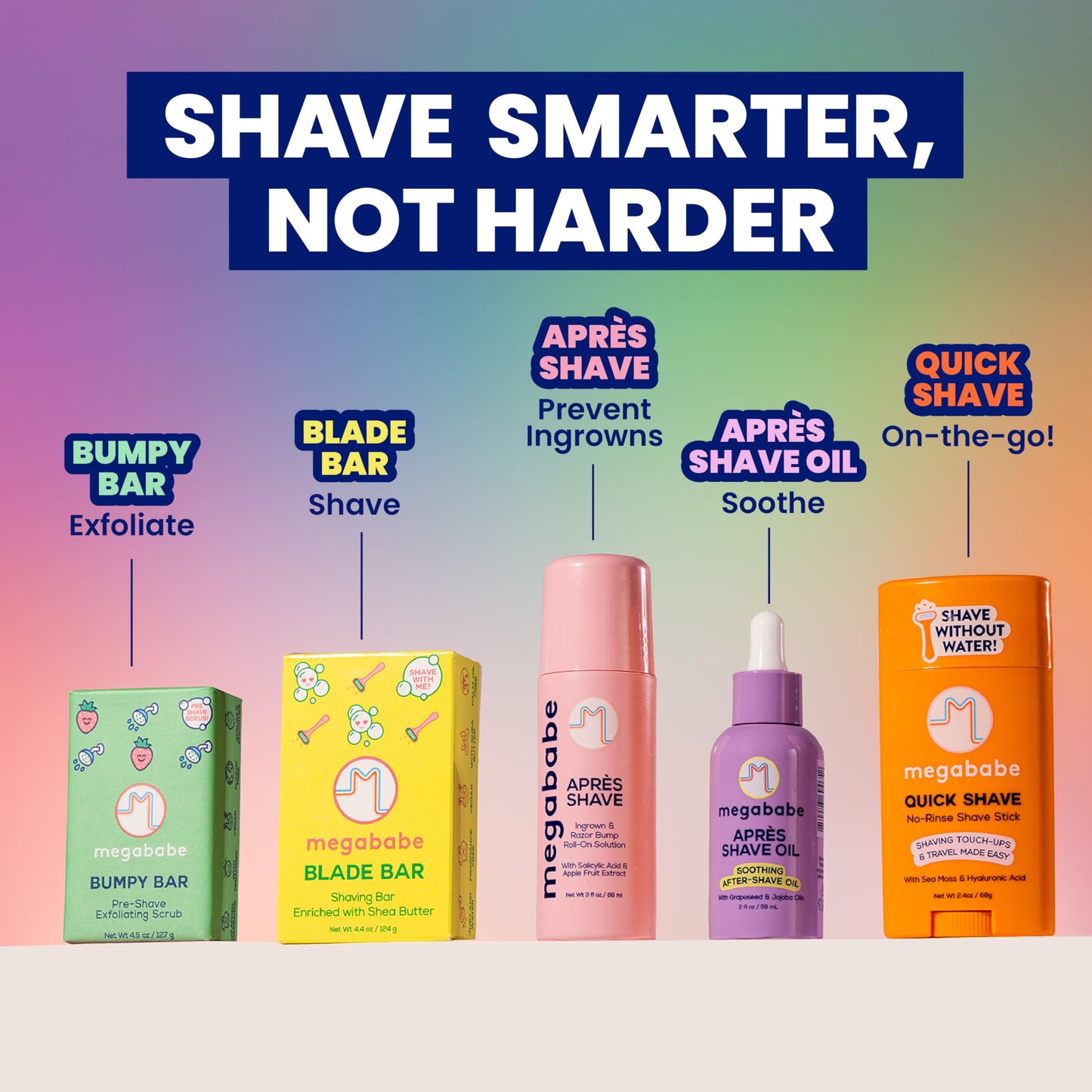 Megababe Après Shave Oil | Soothing After-Shave Oil | Vacation Essential | with Grapeseed & Jojoba Oils | 2 fl oz