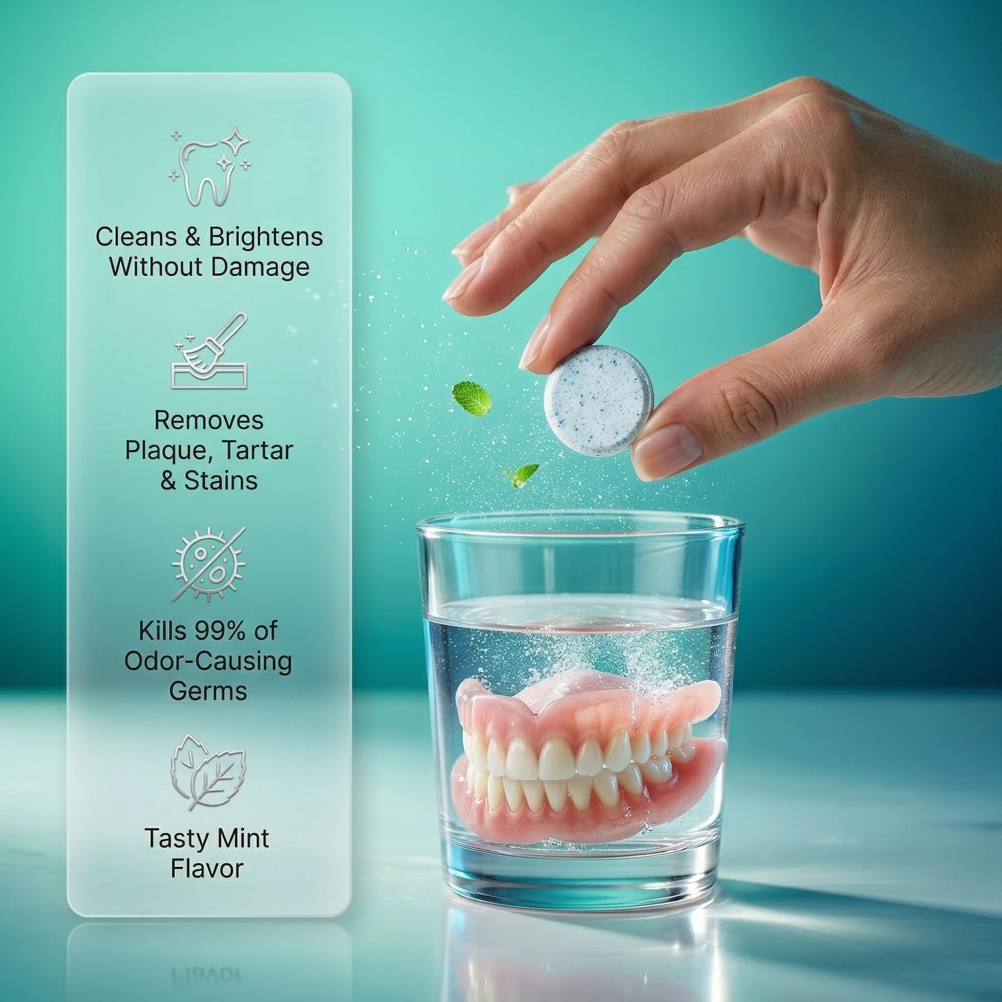 COJA Dental Retainer Cleaner Tablets 30 Count | Retainer Cleaning Tablets for Clear Aligners, Mouthguard & Night Guard | Aligner Cleaner | Dental Cleaner Tablets | Fresh Mint Flavor