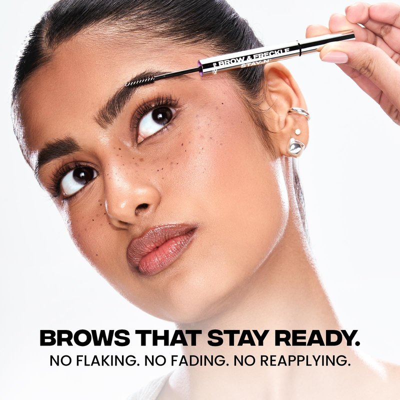 Sacheu Brow & Freckle STAY-N Tinted Eyebrow Gel & Faux Freckle Pen — 2-in-1 Longwear Water Resistant Brows Tint, Cruelty-Free & Vegan, Cafe Mocha