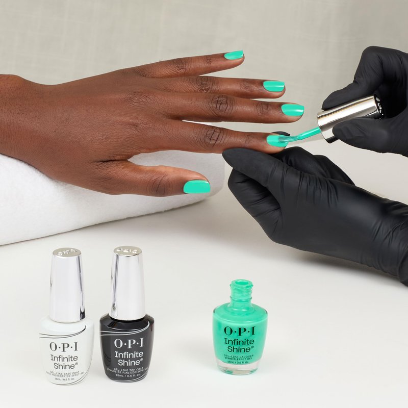 OPI Infinite Shine Follow the Ice Green Truck | Opaque Soft Icy Seafoam Teal Crème Long Wear Nail Polish | Trip to the Brite Side | Summer 2026 Collection