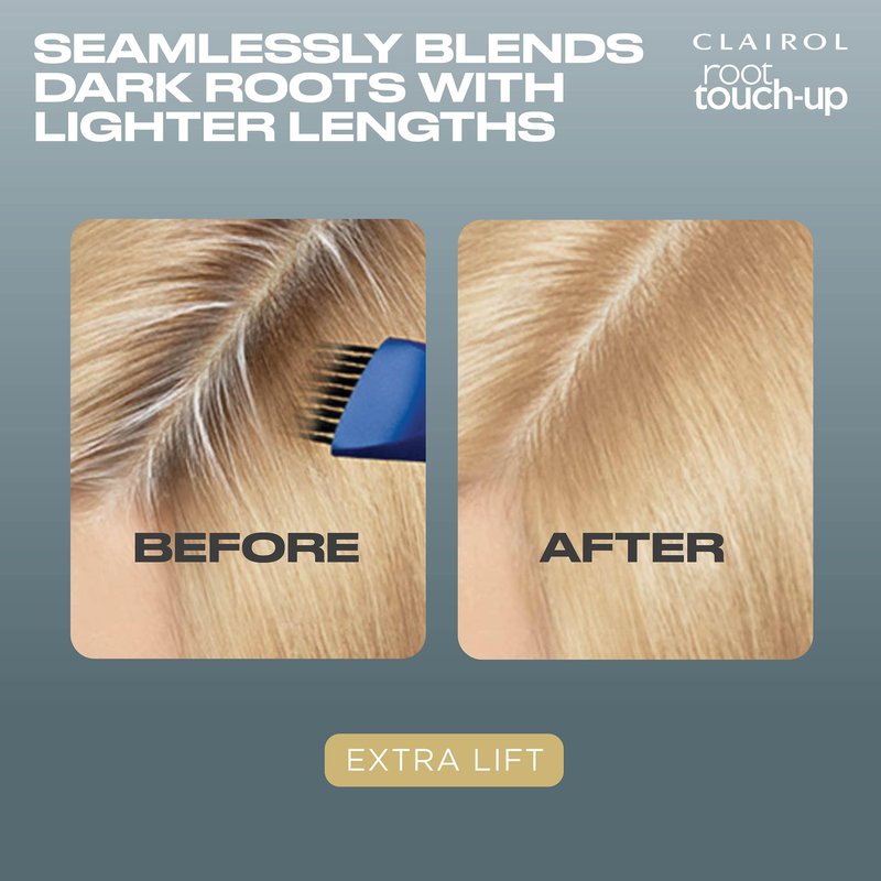 Clairol Root Touch-Up Permanent Hair Dye, Extra Lift Hair Color | 100% Gray Coverage | Easy Brush Application | Matches Professional Salon Shades | Pack of 1