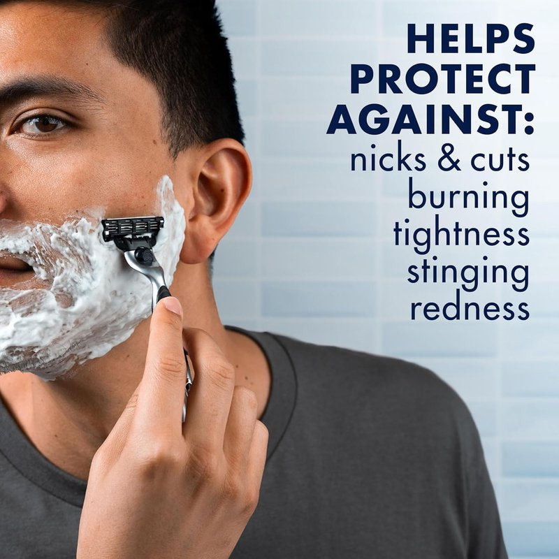 Gillette Shave Gel - 3X Action Moisturizing Formula | Twin Pack (7 Oz Each)