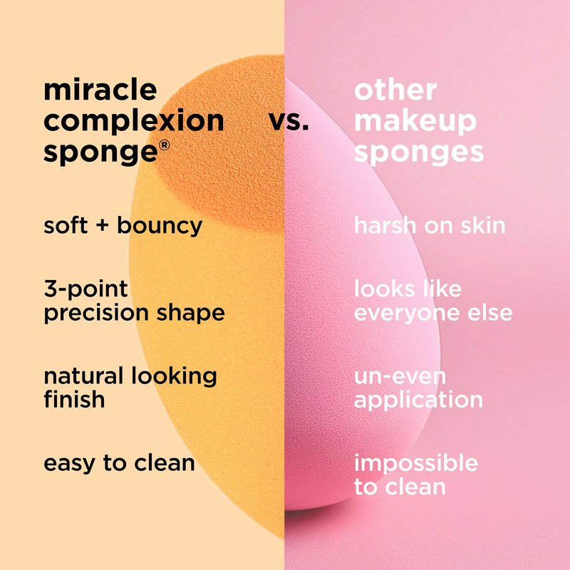Real Techniques Miracle Complexion Sponge + Case (Packaging May Vary)