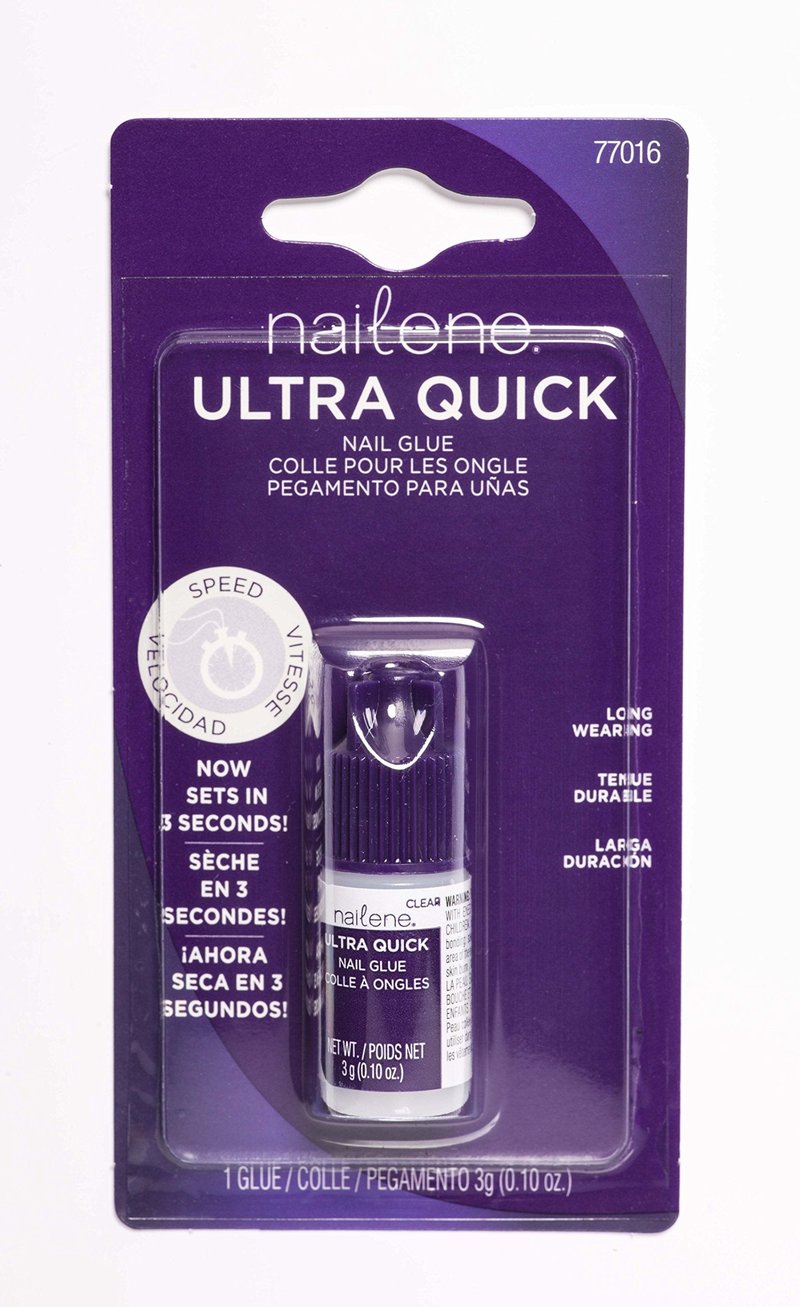 Nailene Super Strong, Fast-Drying Nail Glue – Durable, Easy to Apply False Nail Glue – Repairs Natural Nails – Quick-Drying Nail Adhesive Lasts Up to 7 Days, 3 Gram