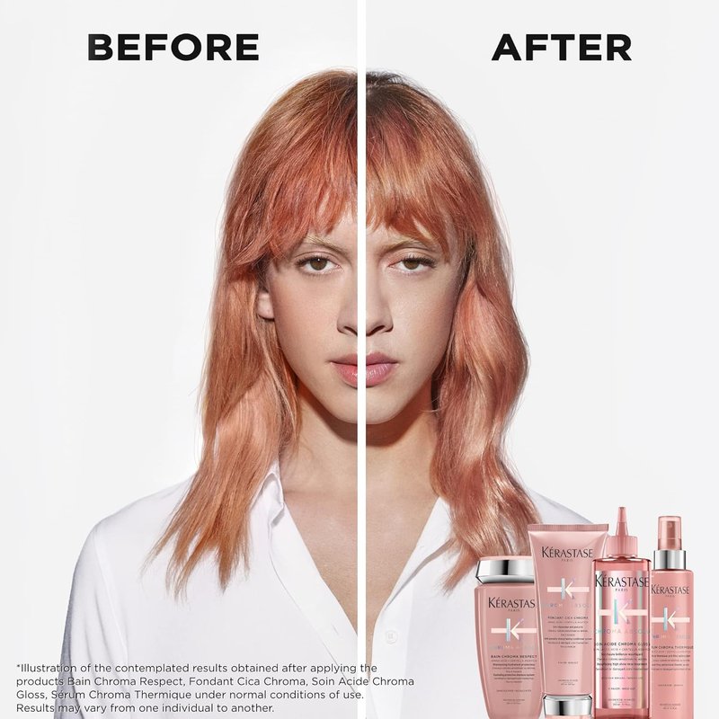 Kerastase Chroma Absolu Hair Serum - Moisturizing Anti-Frizz Treatment for Color-Treated Hair | Heat Protection