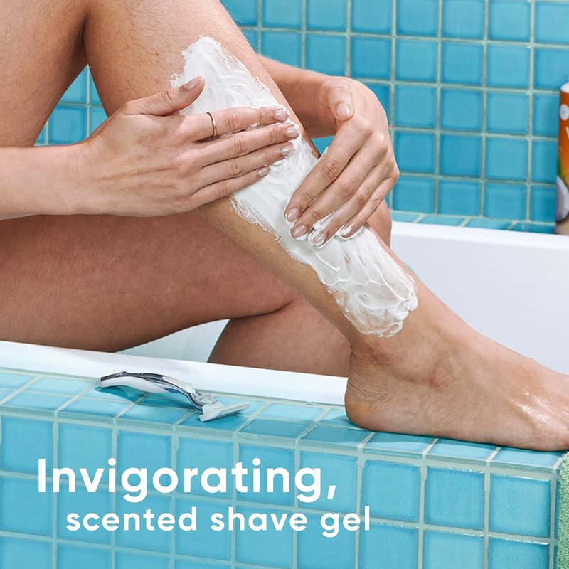Gillette Venus Shave Gel - Invigorating Mango & Hibiscus Scent | Women’s 7 oz Cream, Pack of 6 (42 oz Total)