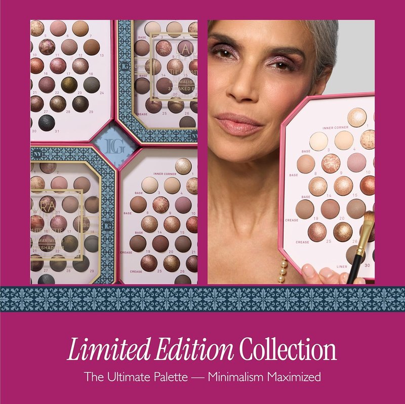 Laura Geller The Ultimate Palette - 31 Baked Eyeshadows with Matte & Shimmer Finishes | Classic & Marble Shades