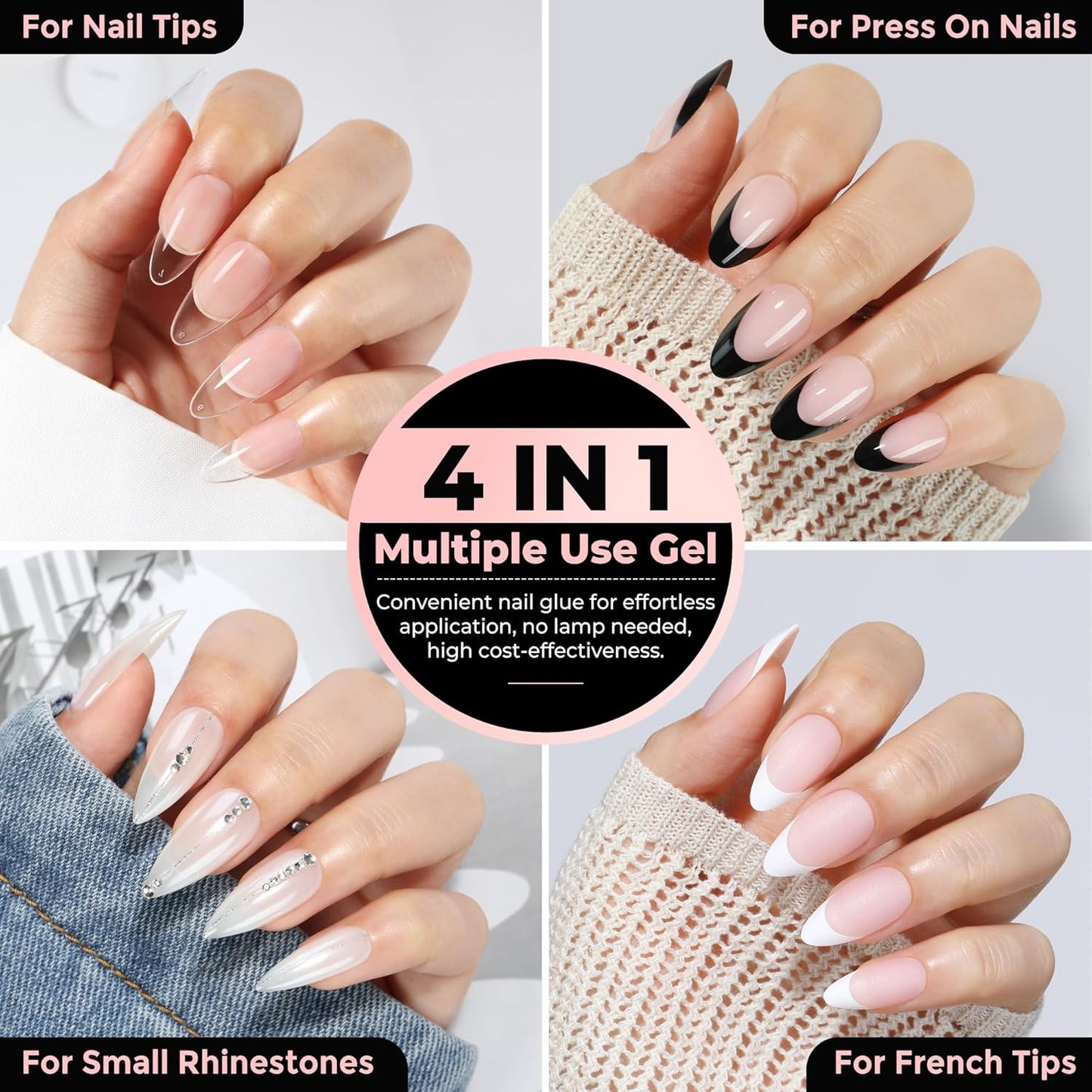 Super Strong Nail Glue for Press On Nails - Quick Drying, Long Lasting | 10g x 2 Pcs