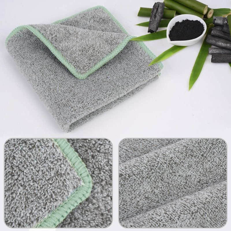SINLAND Microfiber Face Cloths Highly Absorbent Washcloths Soft Feel Fingertip Towels Multi-Purpose Wash Cloths for Bathroom, Gym, Hotel, Spa and Kitchen, 12Inch x 12Inch