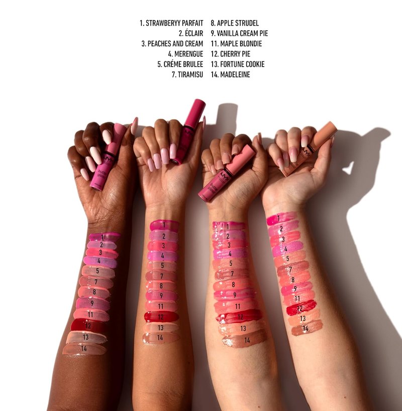NYX Butter Gloss - Non-Sticky Lip Gloss for Smooth, Hydrated Lips | Creme Brulee Shade