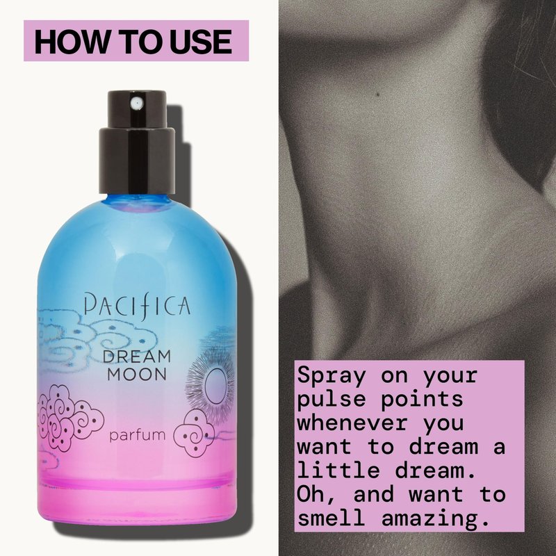 Pacifica Dream Moon Spray Perfume 2 fl oz – Bergamot, Pink Rose, Vanilla, Sandalwood & Patchouli – Clean, Vegan & Cruelty-Free Natural Perfume