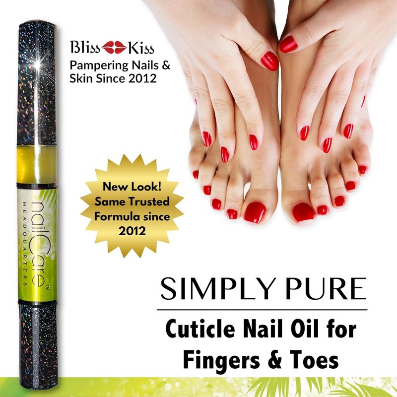 Simply Pure Cuticle Oil Pen - Nail Strengthener & Growth Serum with Jojoba | Coconut Lime Verbena Fragrance