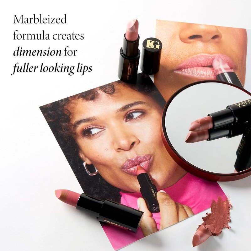 Laura Geller Italian Marble Sheer Lipstick - Strawberry Toffee | Hydrating, Lightweight Formula with Vitamin E