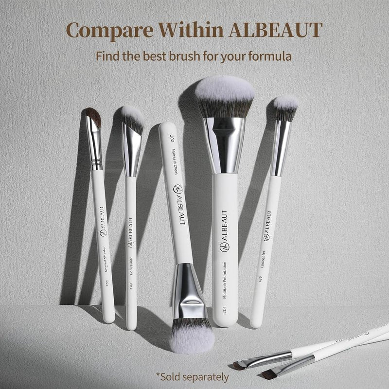 Albeaut Concealer Brush, Angled Under Eye Makeup Small Foundation Precision Face Blending Brush (193 concealer brush), 1pc