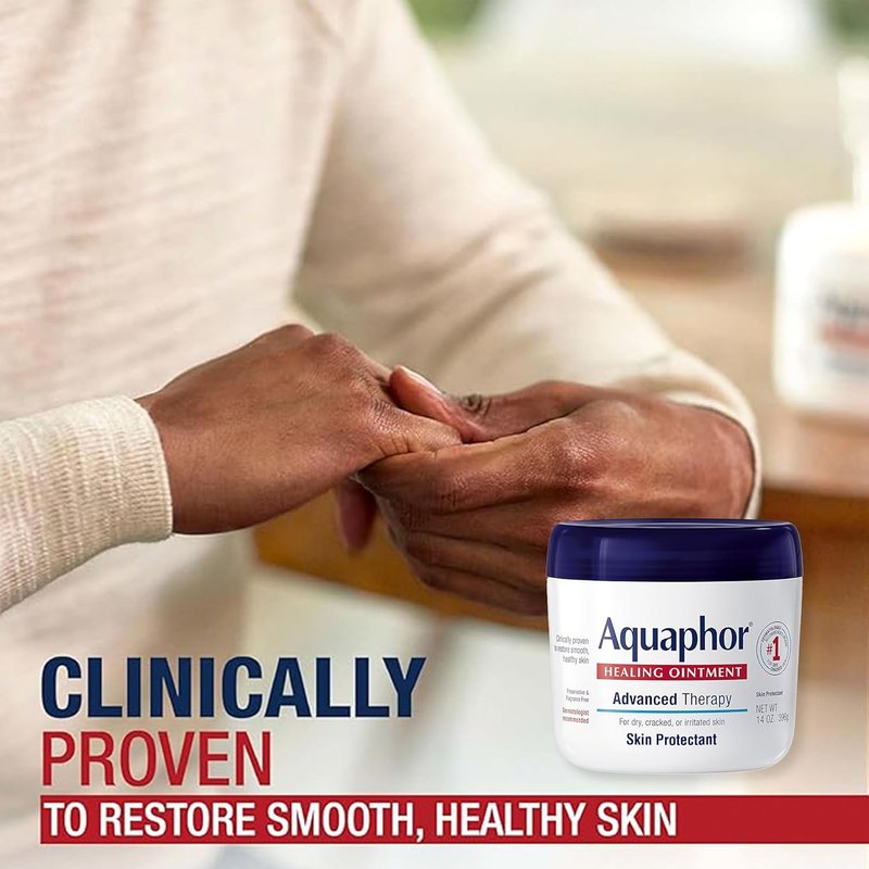 Aquaphor Advanced Therapy Healing Ointment & Balm Set - Skin Protectant with Avocado Oil & Shea Butter | 14 Oz & 0.65 Oz