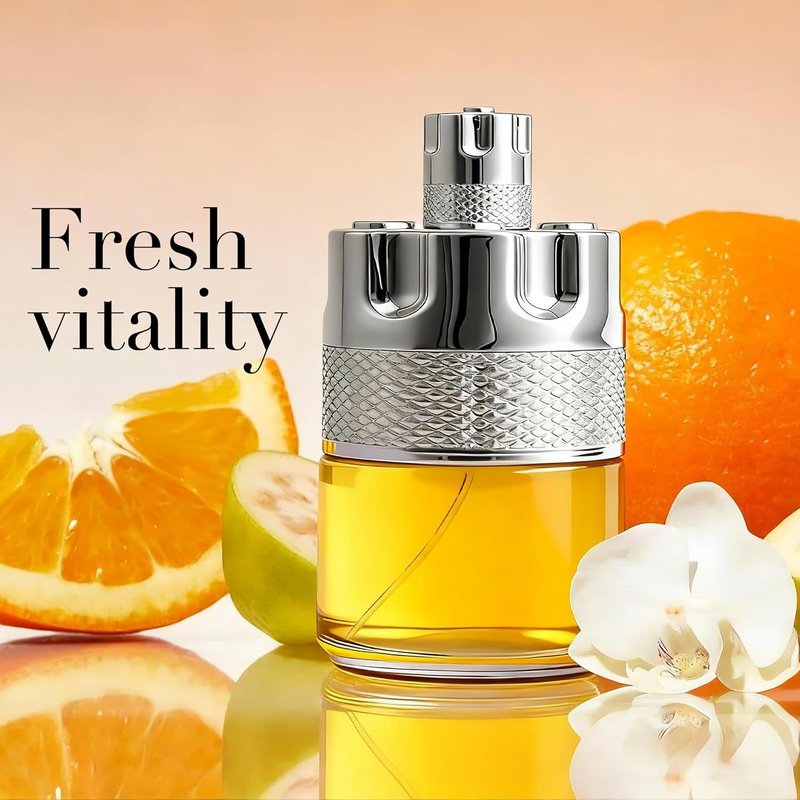AFLUXE Azura Noir Men's Cologne - Woody Spicy Eau de Parfum, 100ml | Long-Lasting Fresh Citrus & Vetiver