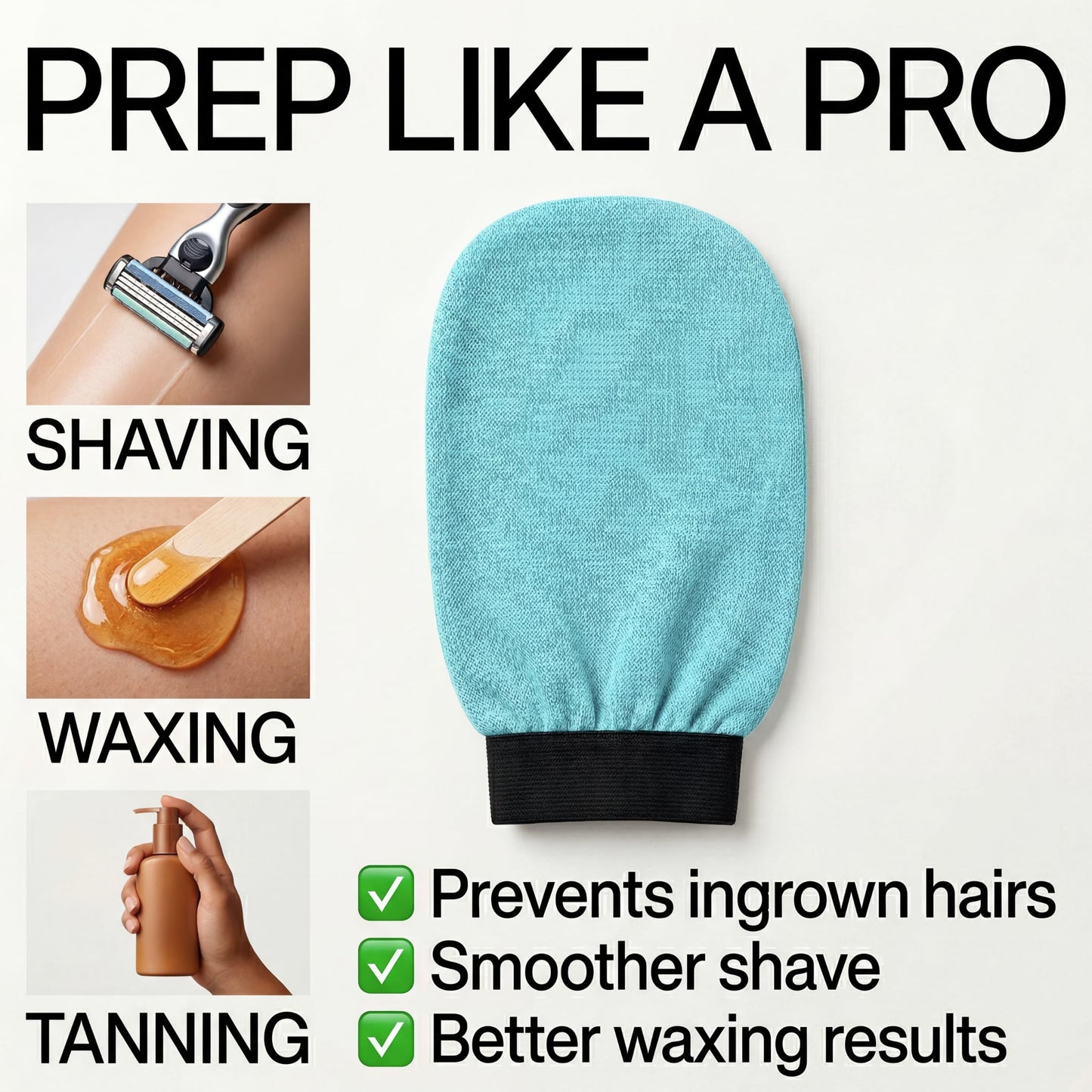Korean Exfoliating Glove for Shower – Deep Body Scrubber & Face Exfoliator – Shower Gloves – Tan Remover Washcloth, Smooth Skin & Body Exfoliating Mitt – Loofah Wash Cloth Alternative (Pack of 1)