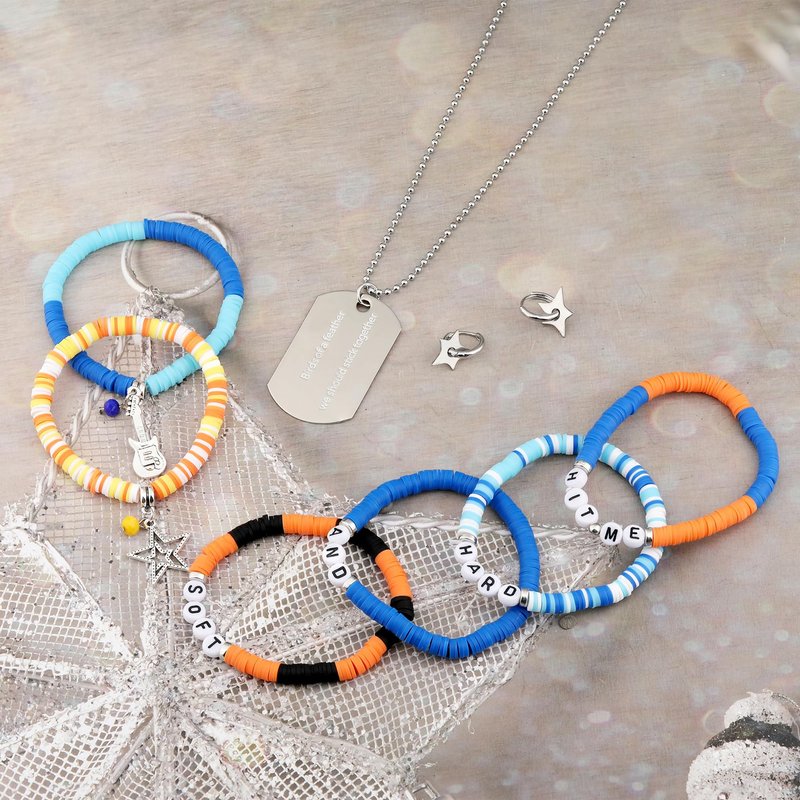 BOTVUG Birds of a Feather Necklace Star Bracelets Earrings Set Singer Album Inspired Merch for Tour Concert Fans Gifts