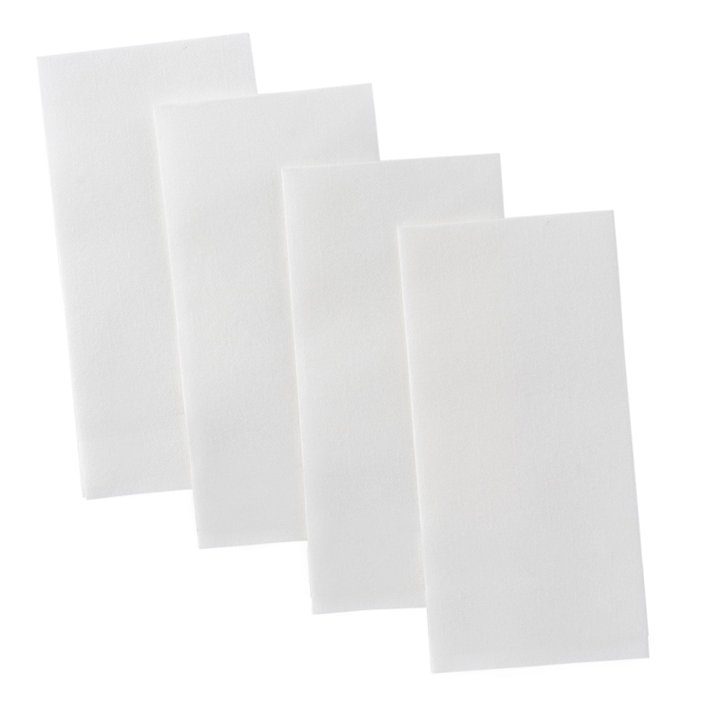 BloominGoods Disposable Bathroom Paper Napkins | 300-Pack 8" x 17" Single-Use Linen-Feel Guest Towels, Made In USA | Cloth-Like Hand Tissue Paper, White (MEDIUM SIZE - Pack of 300)