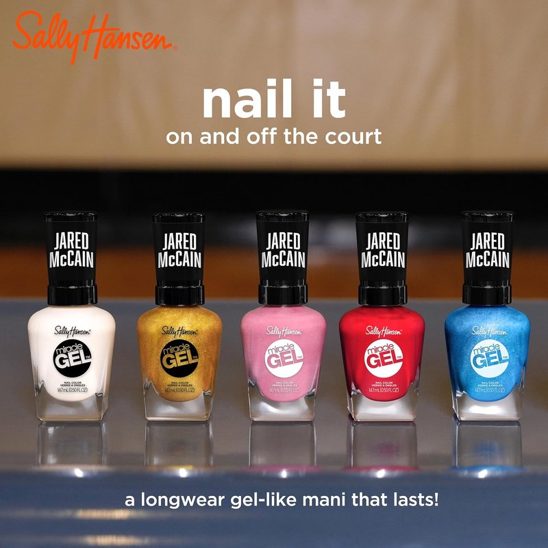 Sally Hansen Miracle Gel™ | Rookie Red Nail Polish - Long Lasting Gel-Like Formula, No UV Lamp Needed